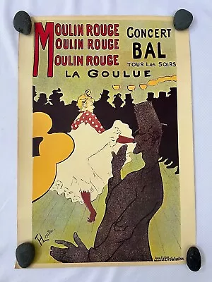 Henri De Toulouse-lautrec (1864-1901) Moulin Rouge / Bal La Goulue Poster • $19.99