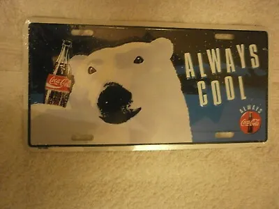 Coca Cola Always Cool Polar Bear Graphic Souvenir Booster Number Plate • £14.99