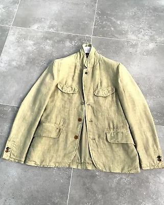 $142.52 • Buy Men's PAUL SMITH Linen Military Sport Blazer Jacket SZ M L EU 48 - 50 UK 38 - 40