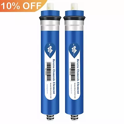 2 Pack 50/75/100/150GPD RO Membrane Reverse Osmosis System Water Purifier Filter • $21.59