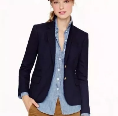 J. Crew Schoolboy Blazer In Navy SZ 2 EUC  • $50