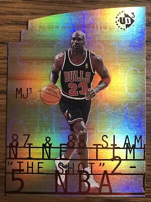 Michael Jordan Mj3-1 Upperdeck Ud3 97-98 Super Rare Die-cut Holofoil Insert Hof • $149.95