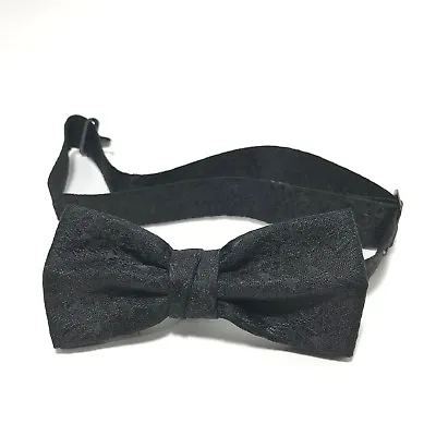 Vintage Bow Tie Mens Black Pre Tied Andrew Fezza New Old Stock Wedding Prom NOS • $6.97