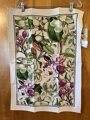 Michel Design Works Cotton One Kitchen Towel NWT Magnolia Flower Petals Floral • $19.99