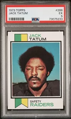 1973 Topps Jack Tatum #288 PSA 5 Rookie RC • $29.99