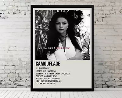 Album Cover Poster Selena Gomez Poster Music Gift Framed Poster 11x17 Wall Art • $33.90