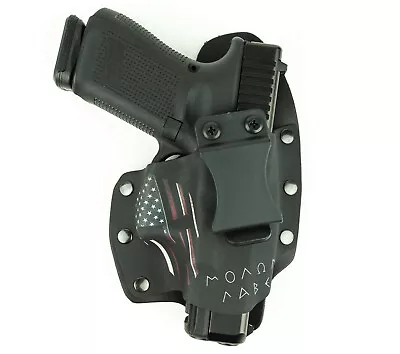 IWB Hybrid Kydex Holster Molon Labe USA For GLOCK Handguns • $34.99