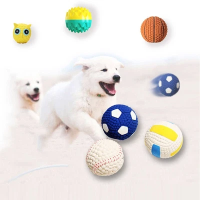 £5.34 • Buy Rugby Squeaky Volleyball Sounding Toys Pet Molar Toys Puppy Chew Ball Dog Toys