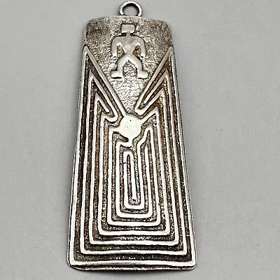 Man In The Maze Pendant Only Signed M Sterling Silver Native American • $49.99