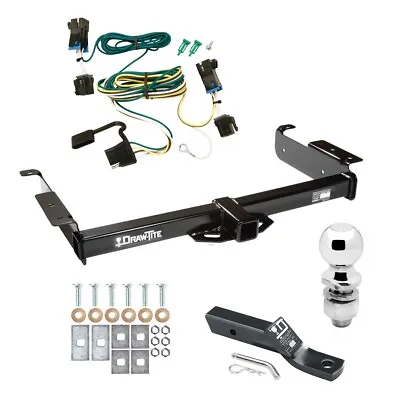 Trailer Tow Hitch For 03-22 GMC Savana Van Complete Package W/ Wiring + 2  Ball • $266.57
