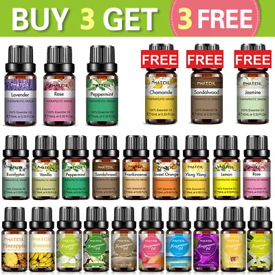 $5.99 • Buy 10 ML Essential Oils Fragrances Oil- Therapeutic Grade Oil -Natural Aromatherapy