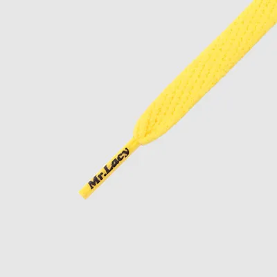 Laces Flat Yellow Mr Lacy Smallies High Quality Shoelaces 90cm • £9.48