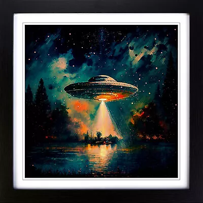 Ufo Post-Impressionism Wall Art Print Framed Canvas Picture Poster Decor • $44.14