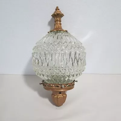 EF & EF Industries No 148X Vintage Glass Hanging Swag Light Fixture • $89.95