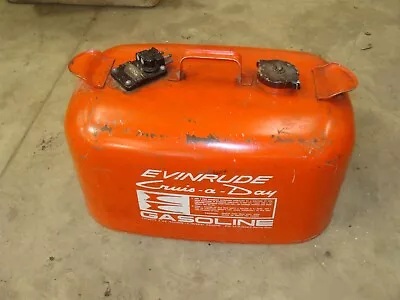 VINTAGE EVINRUDE CRUIS-A-DAY 6 GALLON Outboard Engine GAS FUEL TANK CAN Marine • $144