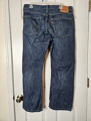 Levi's 527 Blue Jeans Mens 36x30  Light Wash Low Rise Bootcut Straight Leg • $18.40