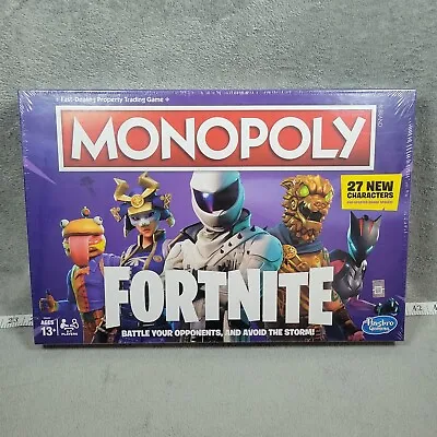 NEW Monopoly Fortnite Edition Board Game 27 NEW Characters E6603 SEALED • $7.17