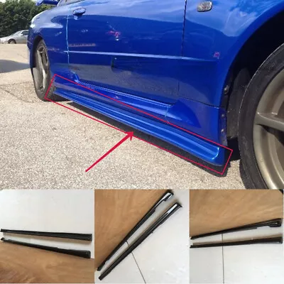 For Nissan Skyline R34 GTR Side Skirt Step Extension Bodykits Carbon Fiber 2pcs • $678.96