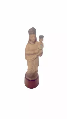 Virgin Mary Madonna & Infant Child Jesus Resin Golden Crown Statue  • $200