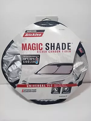Dickies Magic Sun Silver Carbon Fiber Shade Windshield Universal Fit NISP • $14.99