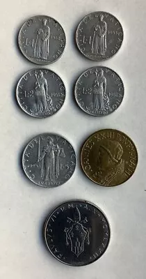 Set Of 7 Old Vatican Coins Excellent Condition • $9.99