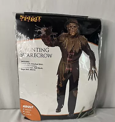 Spirit Halloween Adult Medium Haunting Scarecrow Halloween Costume Worn Once • $48.95