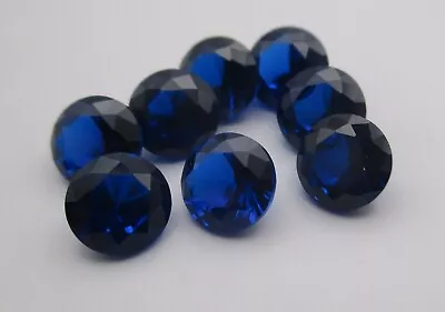 Sapphire Blue Spinel #113 - Round Brilliant Cut Loose Gems 6 Mm • £4.35