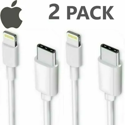 $19.99 • Buy 2 Pack For IPhone To USB-C Charger Cable For Apple IPhone 11 Pro USB 3.1 Type-C