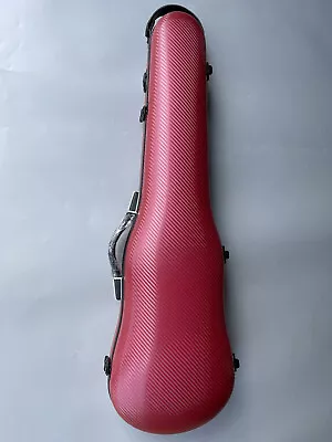 New 4/4 Violin Case Carbon Fiber Violin Box Dark Red Color Strong Back Strap • $99