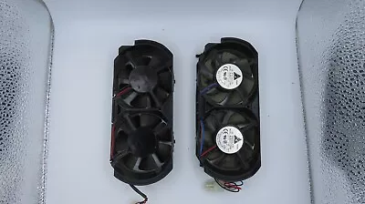 OEM Microsoft Xbox 360 Phat 4 Pin Dual Cooling Fan 12V DC A Brushless TWO PACK • $9.95
