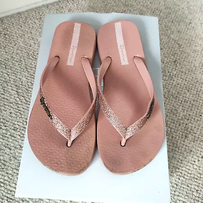 Ipanema Girls Glitter Flip Flops Size UK 2/3 (35/36) • £2.50