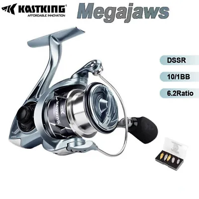 KastKing Megajaws Spinning Fishing Reel 10+1BB 6.2:1 Reel Saltwater Reel • £129.55