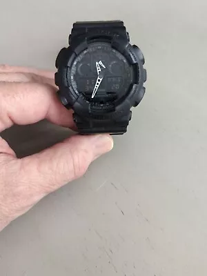 Casio G-Shock WatchDigital Analog Black  Dial 5081 GA-100 Works WR20BAR • $59