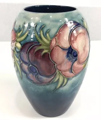 Vintage Moorcroft Anemone Vase Large Size 18cm In Height • £319