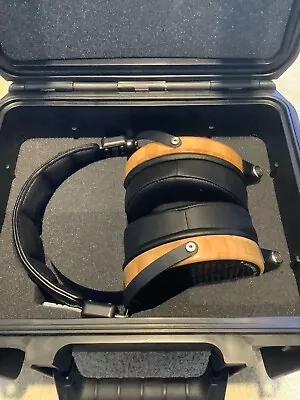 Audeze LCD2 Fazor Bamboo Brand New Earpads Original Case.  Serial # 5325302 • $490