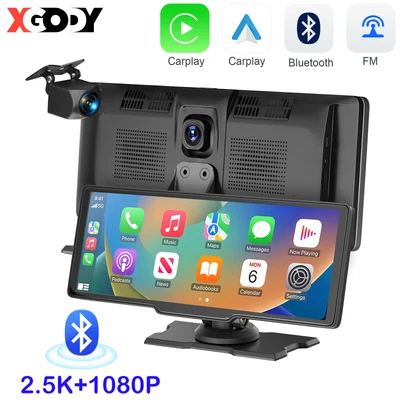 $159.20 • Buy XGODY 2.5K 10.26  Touch Dash Cam Wireless CarPlay Reversing Car Recorder Android