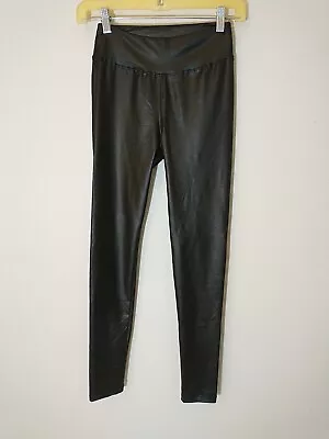 NEW LOOK Pleather Wet Looking Leggings Womens Size S NWT Trousers Vegan Leather • $19.99