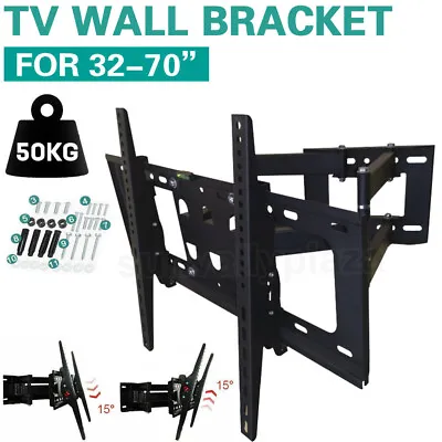 $18.89 • Buy Tilt TV Wall Bracket Mount Flat LED LCD 32 37 42 46 50 52 55 60 70 Inch LG Sony