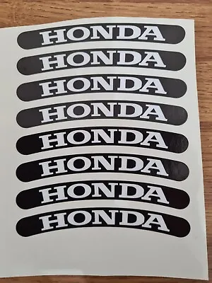£3.99 • Buy 8x Honda Motorcycle Bike Wheel Stickers Decals Tape Rims