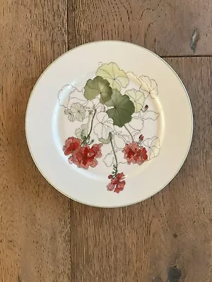 Block Spal Geranium By Mary Lou Goertzen Watercolors 8” Porcelain Salad Plate  • $13.50