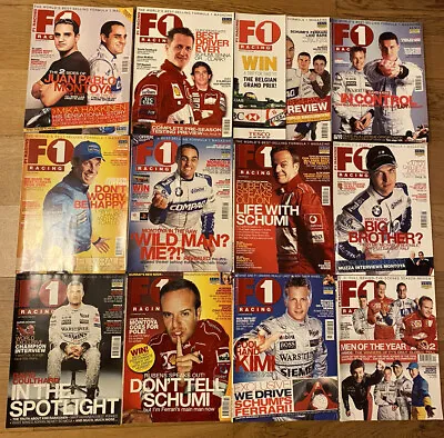 F1 Racing Magazine 2002. 12 Issues January To December • £10