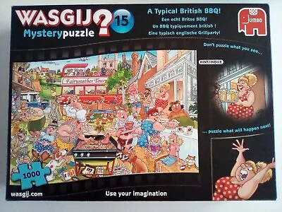 Wasgij No 15 Mystery Jigsaw Puzzle A Typical British BBQ!  One Piece Missing • £0.99