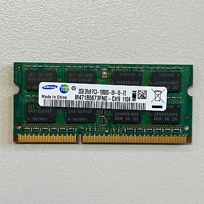 Samsung 2GB DDR3 RAM PC3-10600 1333MHz Non ECC SODIMM Memory M471B5673FH0-CH9 • $14.90