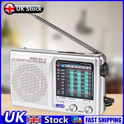 Digital Radio Dual Band Pocket Pointer Radio SW/AM/FM LCD Display (KK9 Silver) U • £7.79