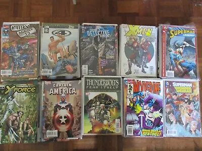 Large Box Of Comics Joblot Bundle X 200 Comics Marvel Dc  Xmen Superman Etc Md1 • £64.95