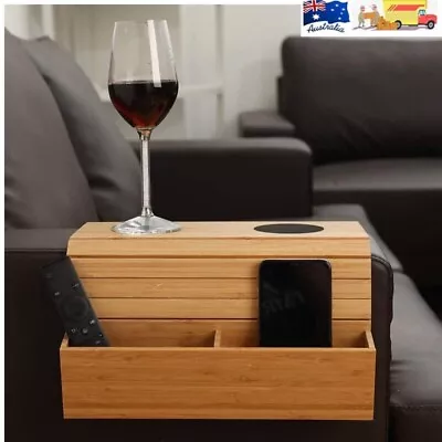 $49 • Buy Table Tray Arm Rest Couch Sofa Flexible Tablet Stand Coffee Dinner Serving Wood