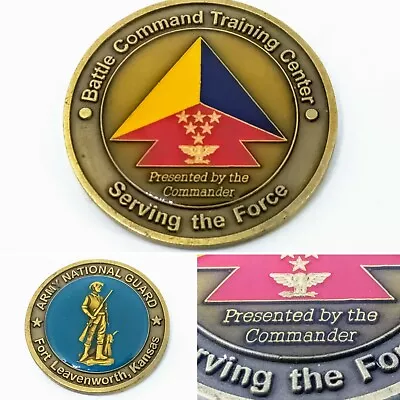 US Army National Guard Challenge Coin Battle Command Training Fort Leavenworth • £5