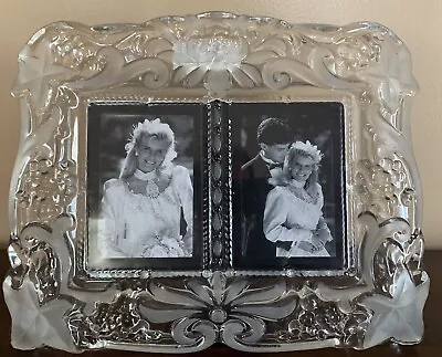 NEW Mikasa  VINTAGE MEMORIES  Crystal Duet Photo Frame • $19.95