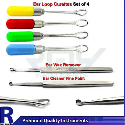 Plastic Ear Wax Cleaning Remover Billeau Loops Earpick Curette Health Care Tools • $5.49
