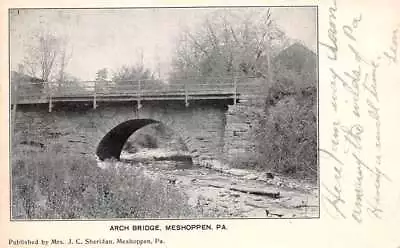 Meshoppen Pennsylvania Arch Bridge Scenic View Vintage Postcard AA59114 • $12.75
